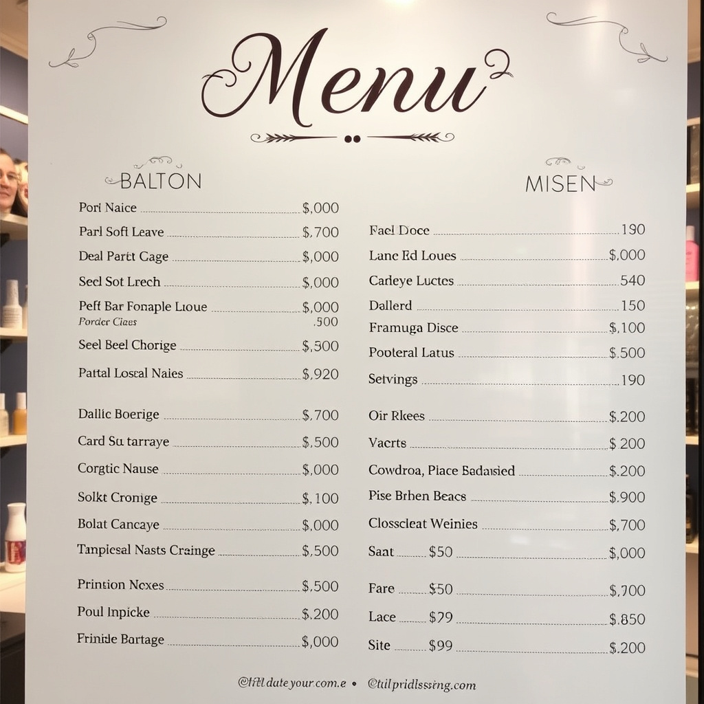 Pricing Strategies for Your Nail Salon Services Menu