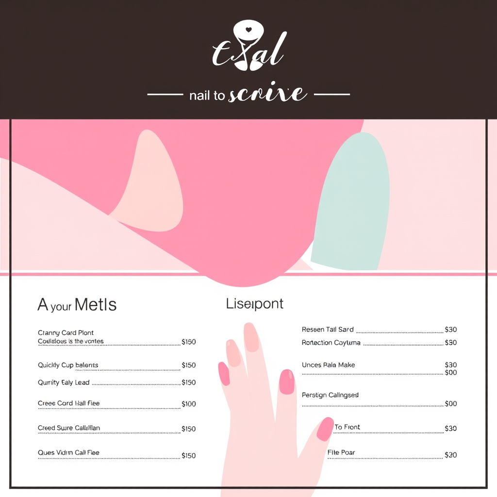 Designing an Effective Nail Salon Services Menu