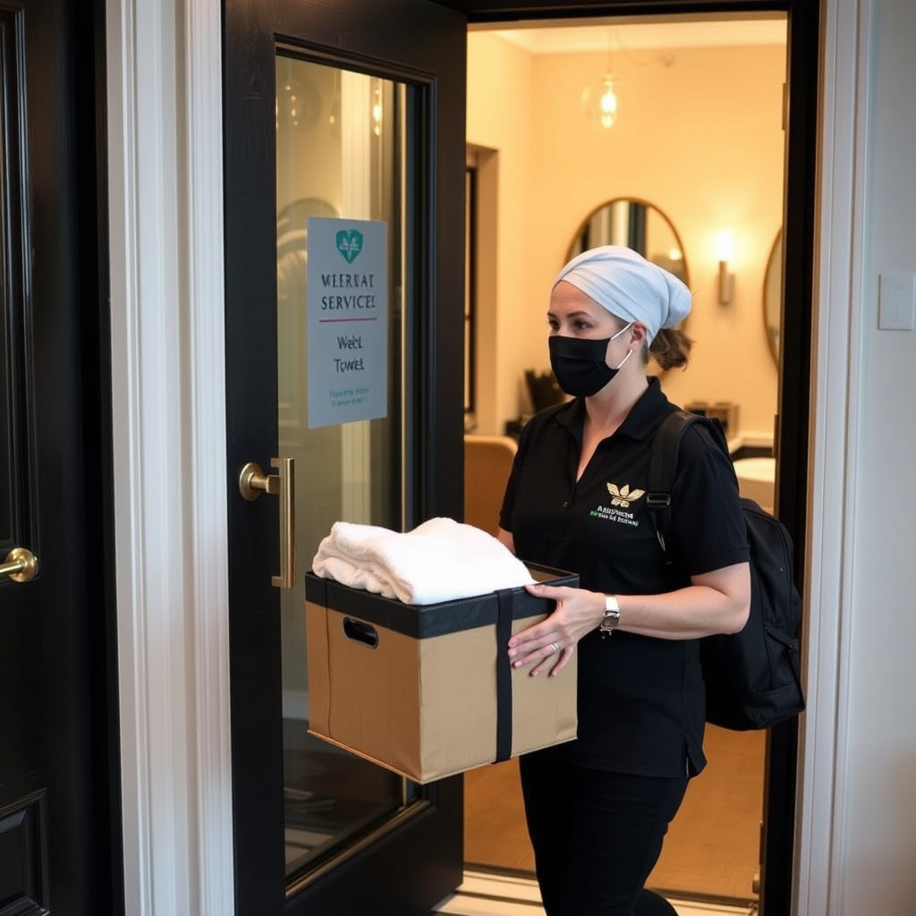 Logistics and Delivery Scheduling for Hair Salon Towels