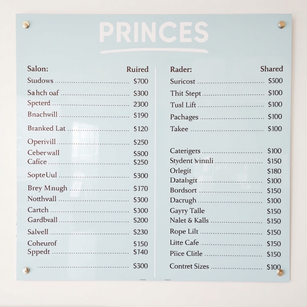 Pricing Structure and Value for Services