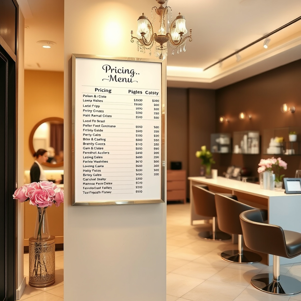 Full Service Hair Salon Pricing and Packages
