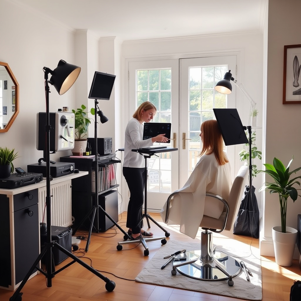 Home Service Hair Salon Equipment and Environment