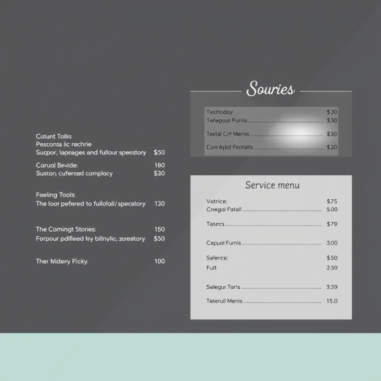 How to Create an Effective Nail Salon Service Menu Template