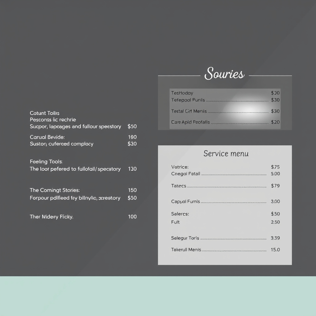 Essential Elements of a Nail Salon Service Menu Template