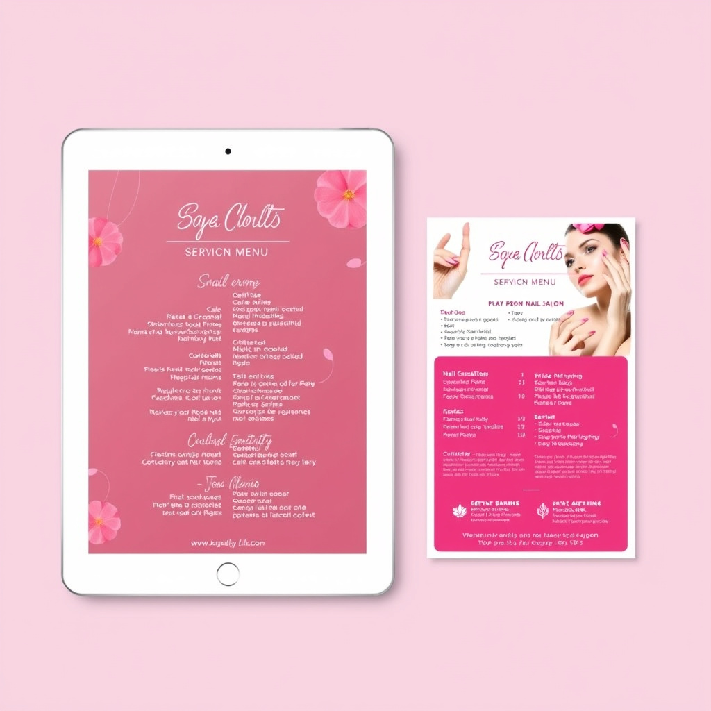 Adapting Your Nail Salon Price List for Different Formats