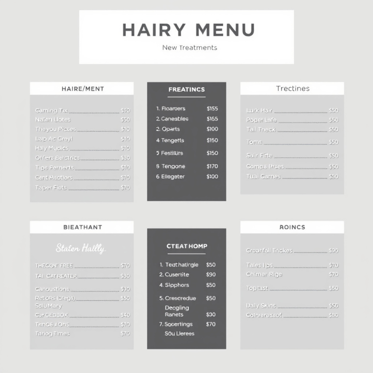 Crafting the Perfect Hair Salon Service Menu to Attract Clients