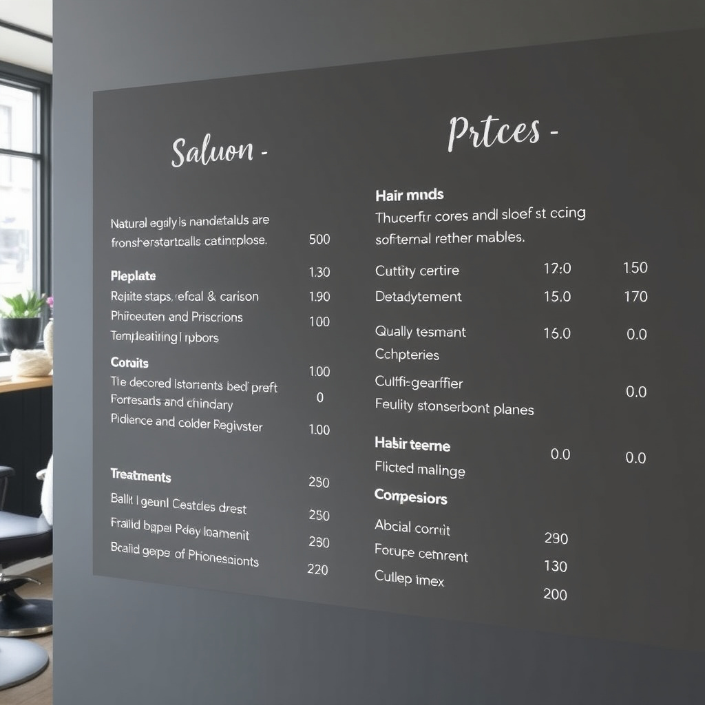 Pricing and Value in Natural Identity Full Service Salons