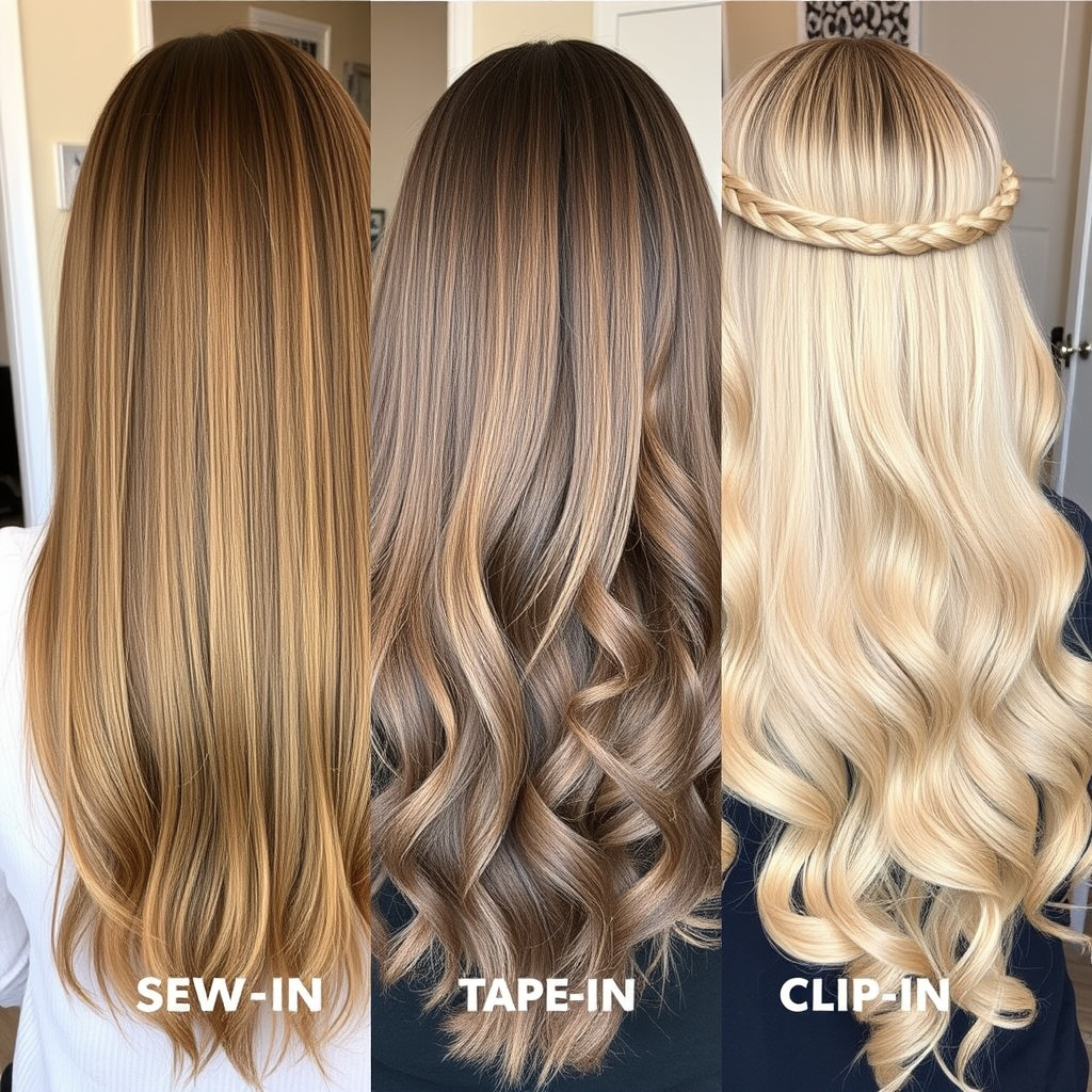 Comparing Haute Pink Sew-Ins with Other Extension Methods