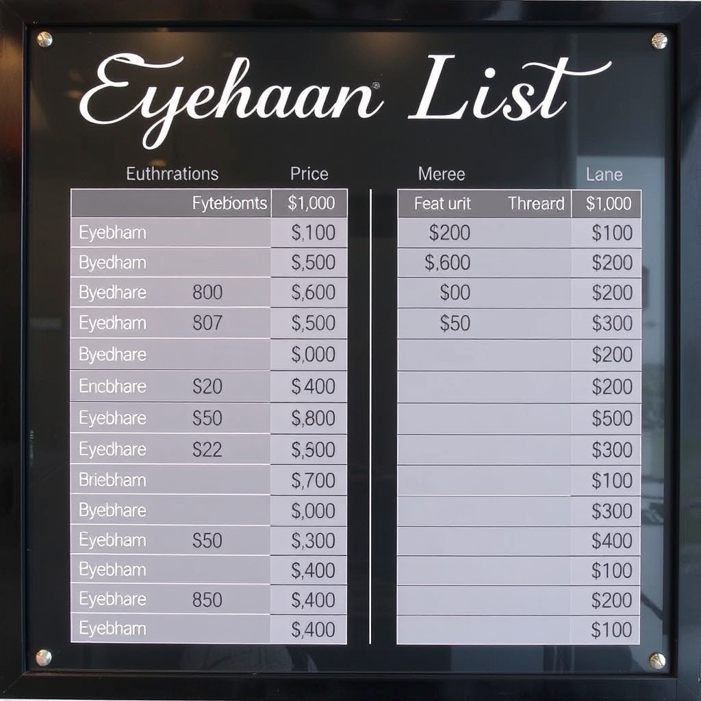 Pricing and Packages for Ira Eyebrow Threading Service